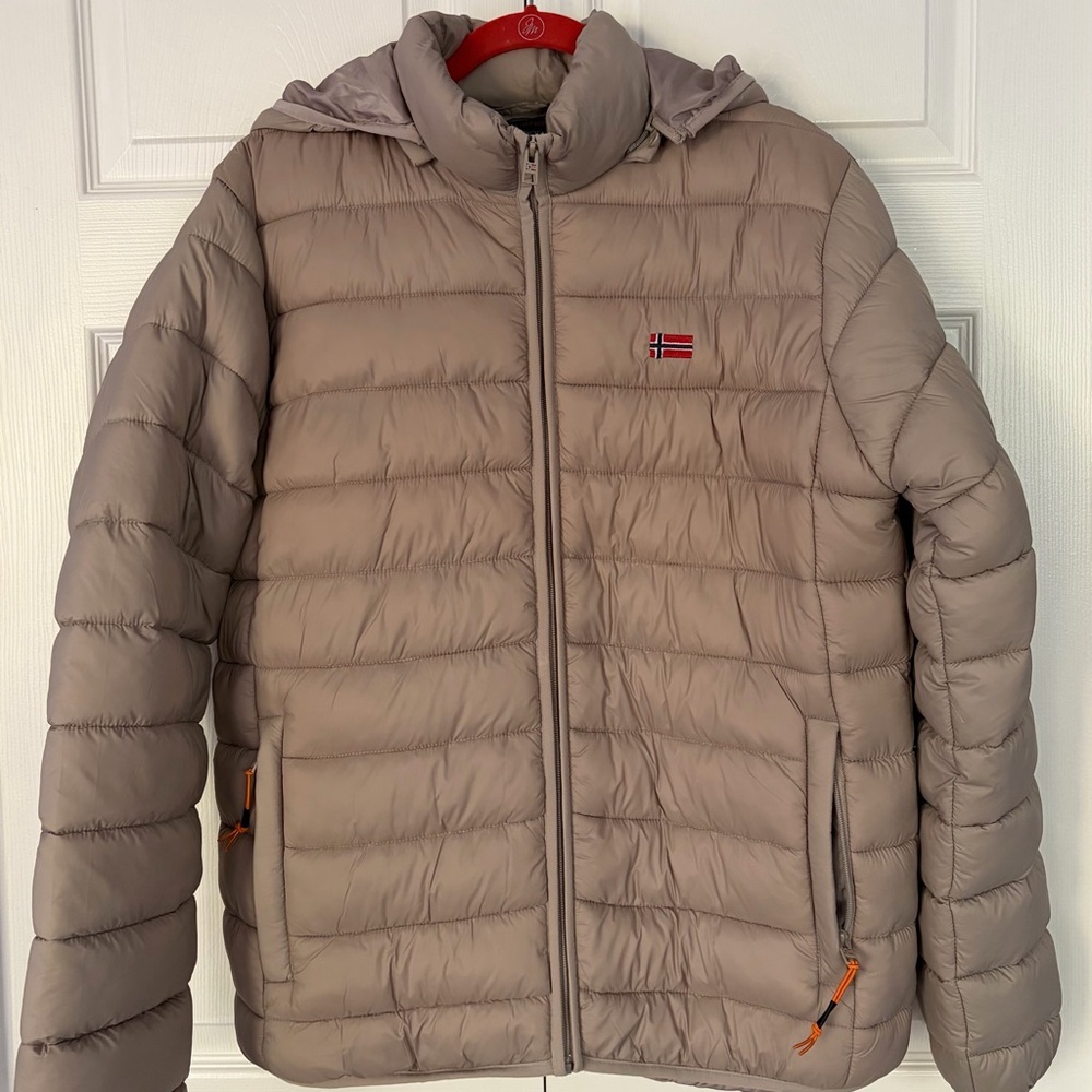 Geographical Norway Jacket Amigolor Hooded Puffer Jacket New Coat size XL